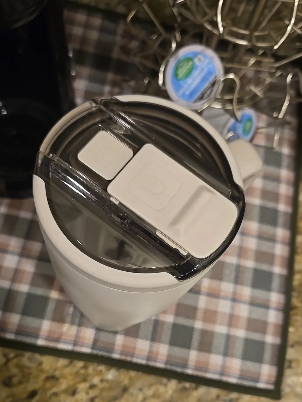 BruMate Era Flip 40 Oz Travel Mug with Handle Neutral